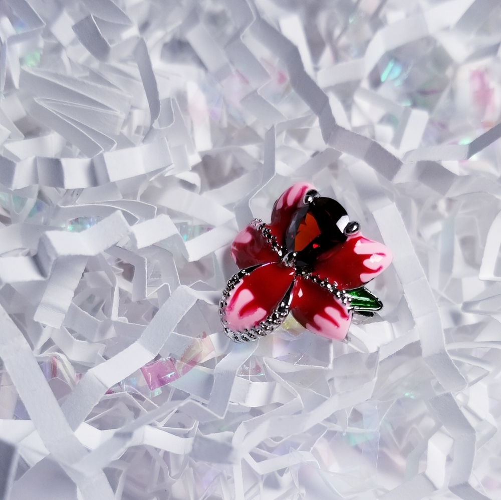 Deco Art painted artsy Ring - Picture 2 of 3